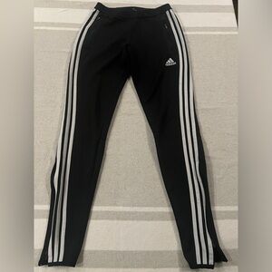 Adidas Black Straight Leg Ankle Athletic Pants